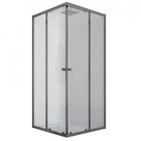 Душевая кабина без поддона Mixxus CUBIC SC01-90x90x185-TR GRAPHITE прозрачное стекло 4мм (MI6907)