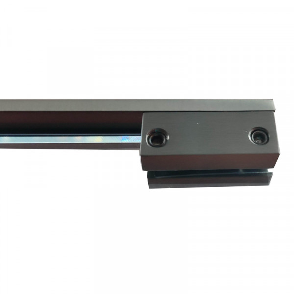 Душевая перегородка Koer SR SP02-100x200-TR-07 Walk-In прозрачное стекло Easy Clean 8мм, графит (KR
