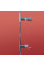 Дверь в нишу Koer SR SD01-120x200-TR-02 прозрачное стекло Easy Clean 8мм, никель (KR5379)