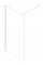 Душевая перегородка Koer SR SP01-100x200-TR-01 Walk-In прозрачное стекло Easy Clean 8мм, хром (KR53
