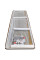 Дверь в нишу Koer SR SD01-120x200-TR-02 прозрачное стекло Easy Clean 8мм, никель (KR5379)