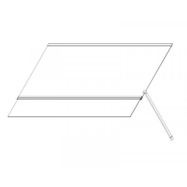 Душевая перегородка Koer SR SP03-120x200-TR-01 Walk-In прозрачное стекло Easy Clean 8мм, хром (KR53
