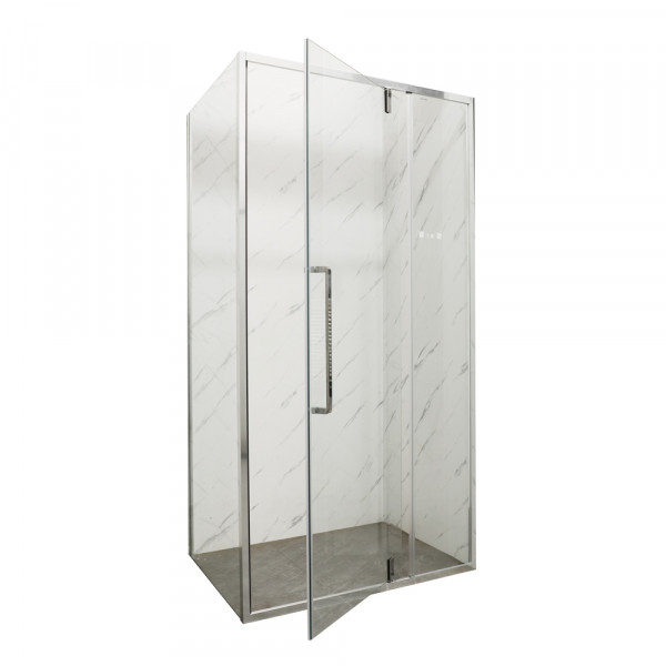 Душевая кабина без поддона Mixxus Premium BEVEL SC01-120x80x195-TR Chrome прозрачное стекло 6мм (MI