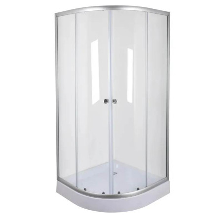Душевая кабина без поддона Mixxus PLAIN SC01-90x90x185-TR CHROME прозрачное стекло 4мм (MI6899)