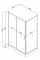 Душевая кабина с низким поддоном Mixxus HARD SCT01-100x90x198-TR CHROME прозрачное стекло 5мм (MI69