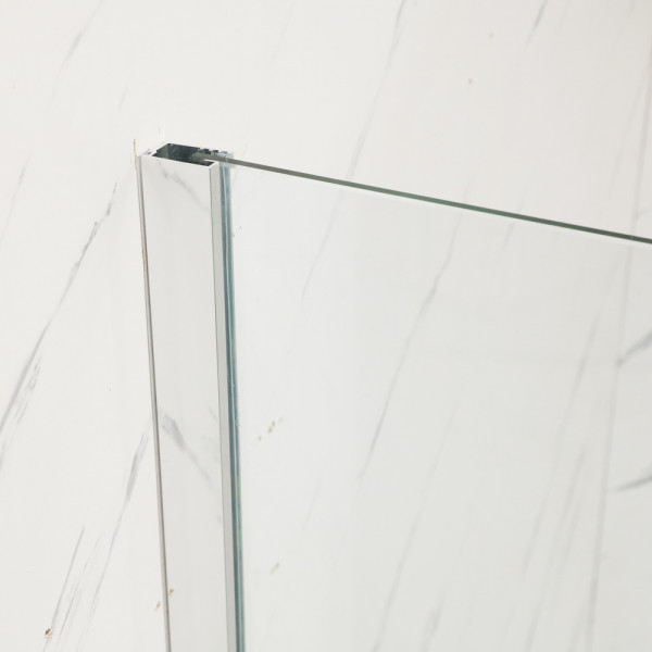 Душевая перегородка Mixxus Premium FLAT SP01-140x200-TR Chrome Walk-In прозрачное стекло 8мм (MI685