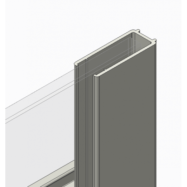 Дверь в нишу Koer SR SD01-120x200-TR-02 прозрачное стекло Easy Clean 8мм, никель (KR5379)
