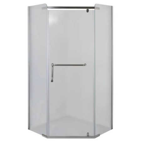 Душевая кабина с низким поддоном Mixxus LINES SCT01-90x90x198-TR CHROME прозрачное стекло 6мм (MI69