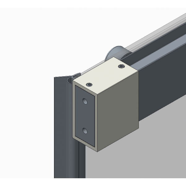 Дверь в нишу Koer SR SD05-140x200-TR-01 прозрачное стекло Easy Clean 6мм, хром (KR5406)