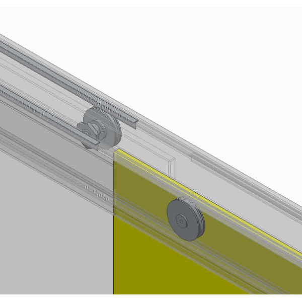 Дверь в нишу Koer SR SD03-140x200-TR-01 прозрачное стекло Easy Clean 8мм, хром (KR5385)
