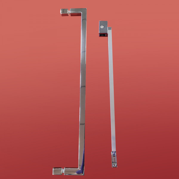 Шторки стеклянные на ванну Koer SR BS04-95x140-TR-01 прозрачное стекло 6мм, хром (KR5403)