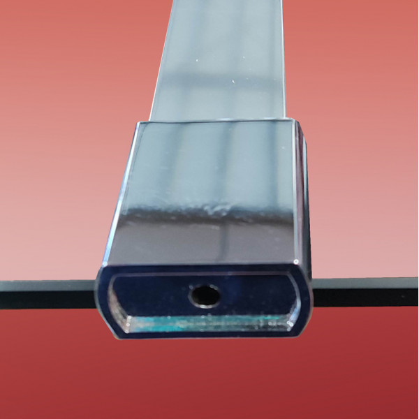 Душевая перегородка Koer SR SP01-90x200-TR-01 Walk-In прозрачное стекло Easy Clean 8мм, хром (KR539