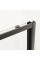 Дверь в нишу Mixxus Premium DIVERSE SD01-140x185-TR Black прозрачное стекло 5мм (MI6878)
