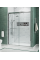 Дверь в нишу Koer SR SD03-140x200-TR-01 прозрачное стекло Easy Clean 8мм, хром (KR5385)