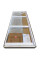 Дверь в нишу Koer SR SD04-120x200-TR-07 прозрачное стекло Easy Clean 10мм, графит (KR5388)