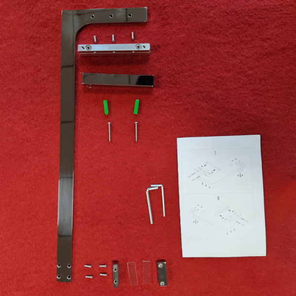 Душевая перегородка Koer SR SP02-100x200-TR-01 Walk-In прозрачное стекло Easy Clean 8мм, хром (KR53