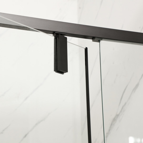 Душевая кабина без поддона Mixxus Premium BEVEL SC01-100x80x195-TR Black прозрачное стекло 6мм (MI6