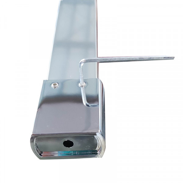 Душевая перегородка Koer SR SP03-120x200-TR-01 Walk-In прозрачное стекло Easy Clean 8мм, хром (KR53