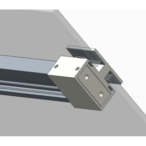 Дверь в нишу Koer SR SD02-140x200-TR-01 прозрачное стекло Easy Clean 8мм, хром (KR5383)