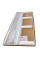 Душевая перегородка Koer SR SP03-120x200-TR-01 Walk-In прозрачное стекло Easy Clean 8мм, хром (KR53