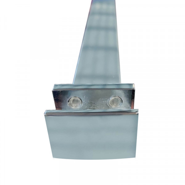 Душевая перегородка Koer SR SP01-90x200-TR-01 Walk-In прозрачное стекло Easy Clean 8мм, хром (KR539