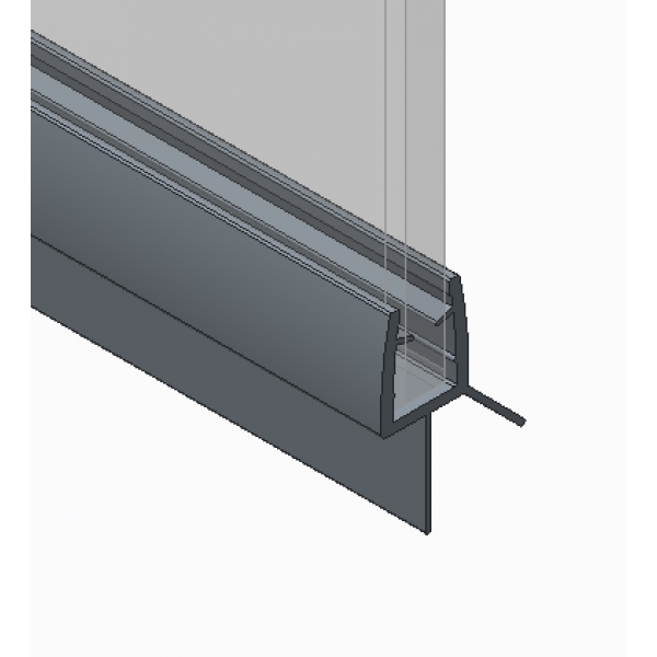 Шторки стеклянные на ванну Koer SR BS02-80x140-TR-01 прозрачное стекло 6мм, хром (KR5401)