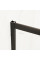 Дверь в нишу Mixxus Premium DIVERSE SD01-140x185-TR Black прозрачное стекло 5мм (MI6878)