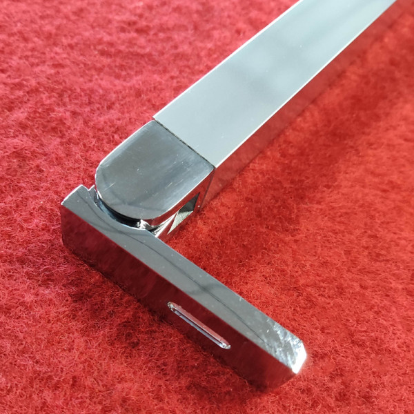 Дверь в нишу Koer SR SD04-120x200-TR-01 прозрачное стекло Easy Clean 10мм, хром (KR5387)