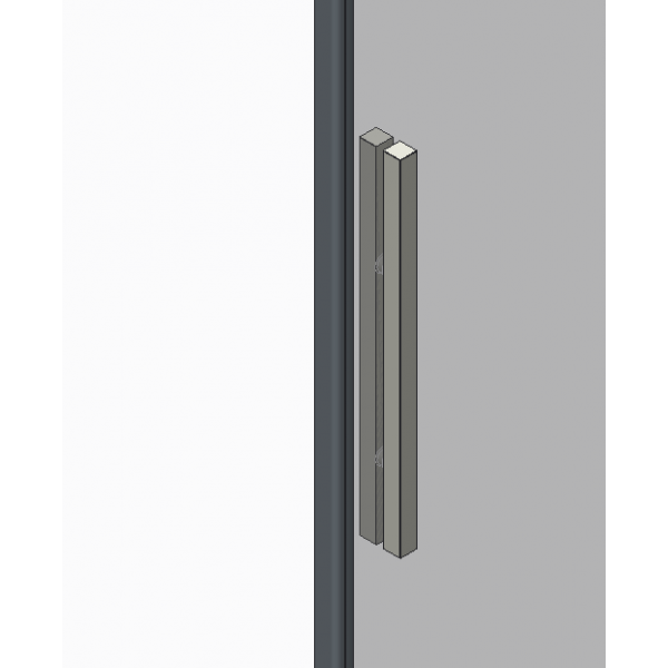 Дверь в нишу Koer SR SD05-140x200-TR-01 прозрачное стекло Easy Clean 6мм, хром (KR5406)
