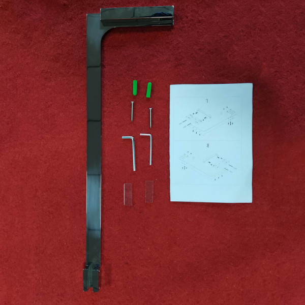 Душевая перегородка Koer SR SP02-100x200-TR-01 Walk-In прозрачное стекло Easy Clean 8мм, хром (KR53