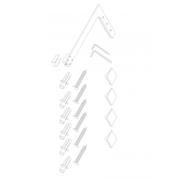 Душевая перегородка Koer SR SP02-100x200-TR-01 Walk-In прозрачное стекло Easy Clean 8мм, хром (KR53