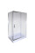 Душевая кабина с низким поддоном Mixxus HARD SCT01-120x80x198-TR CHROME прозрачное стекло 5мм (MI69
