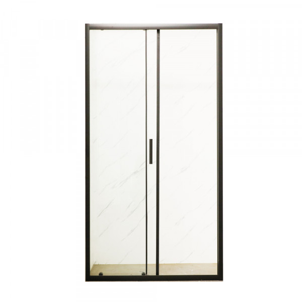 Дверь в нишу Mixxus Premium DIVERSE SD01-140x185-TR Black прозрачное стекло 5мм (MI6878)