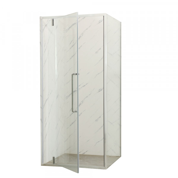 Душевая кабина без поддона Mixxus Premium BEVEL SC01-90x90x195-TR Chrome прозрачное стекло 6мм (MI6