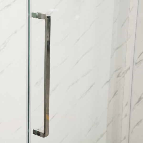 Душевая кабина без поддона Mixxus Premium BEVEL SC01-120x80x195-TR Chrome прозрачное стекло 6мм (MI