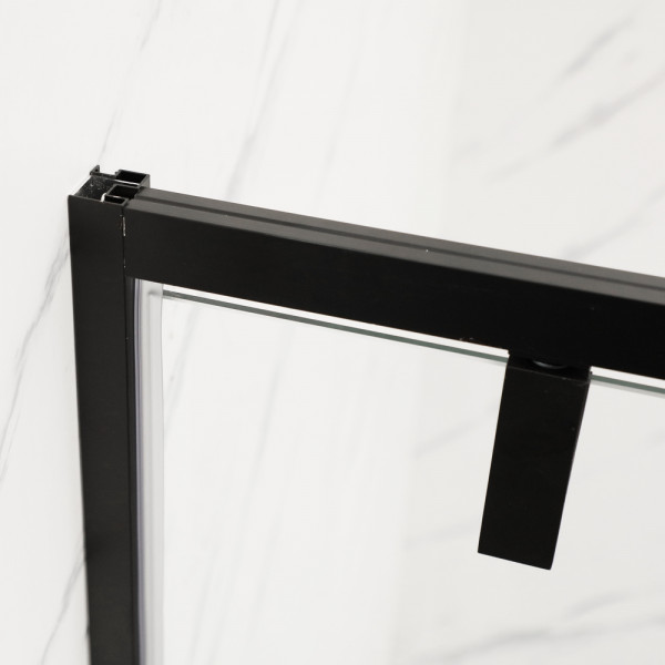 Душевая кабина без поддона Mixxus Premium BEVEL SC01-90x90x195-TR Black прозрачное стекло 6мм (MI68