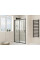 Дверь в нишу Mixxus Premium DIVERSE SD01-140x185-TR Black прозрачное стекло 5мм (MI6878)