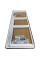 Дверь в нишу Koer SR SD03-140x200-TR-01 прозрачное стекло Easy Clean 8мм, хром (KR5385)