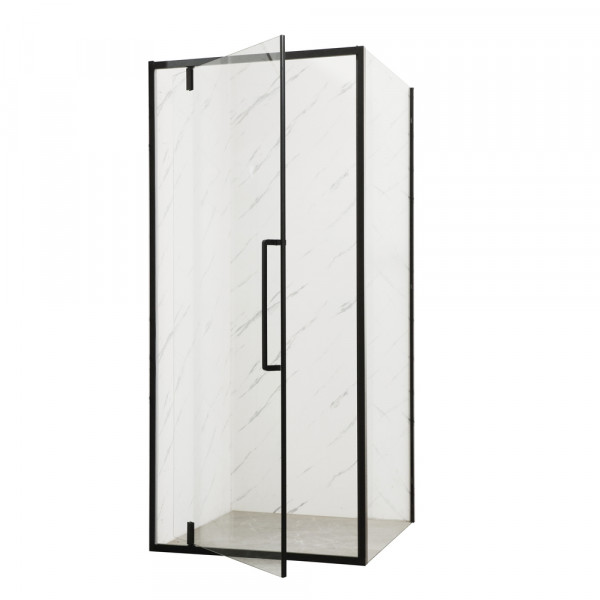 Душевая кабина без поддона Mixxus Premium BEVEL SC01-90x90x195-TR Black прозрачное стекло 6мм (MI68