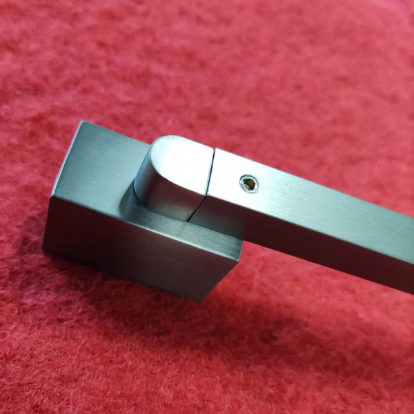 Шторки стеклянные на ванну Koer SR BS04-95x140-TR-07 прозрачное стекло 6мм, графит (KR5404)