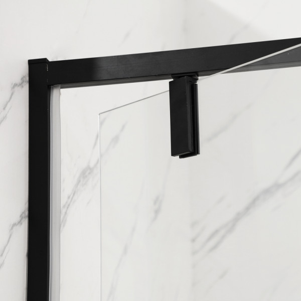 Душевая кабина без поддона Mixxus Premium BEVEL SC01-90x90x195-TR Black прозрачное стекло 6мм (MI68