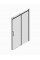 Дверь в нишу Koer SR SD01-120x200-TR-02 прозрачное стекло Easy Clean 8мм, никель (KR5379)
