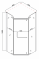 Душевая кабина без поддона Mixxus LINES SC01-90x90x185-TR CHROME прозрачное стекло 6мм (MI6915)