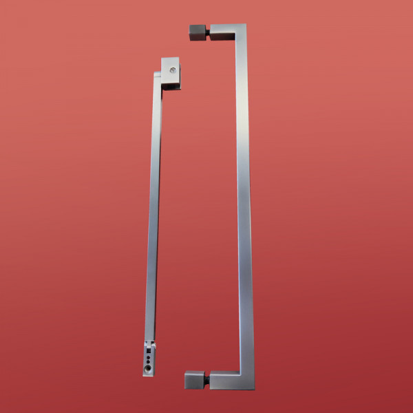 Шторки стеклянные на ванну Koer SR BS04-95x140-TR-07 прозрачное стекло 6мм, графит (KR5404)