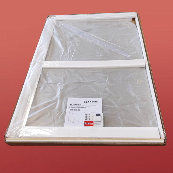 Шторки стеклянные на ванну Koer SR BS01-80x140-TR-01 прозрачное стекло 6мм, хром (KR5400)