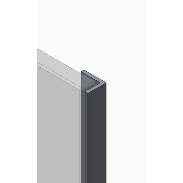 Дверь в нишу Koer SR SD04-120x200-TR-07 прозрачное стекло Easy Clean 10мм, графит (KR5388)