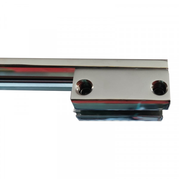 Душевая перегородка Koer SR SP02-100x200-TR-01 Walk-In прозрачное стекло Easy Clean 8мм, хром (KR53
