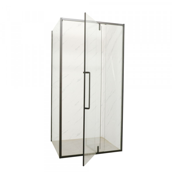 Душевая кабина без поддона Mixxus Premium BEVEL SC01-100x80x195-TR Black прозрачное стекло 6мм (MI6