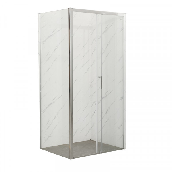 Душевая кабина без поддона Mixxus Premium DIVERSE SC03-100x80x195-TR Chrome прозрачное стекло 6мм (