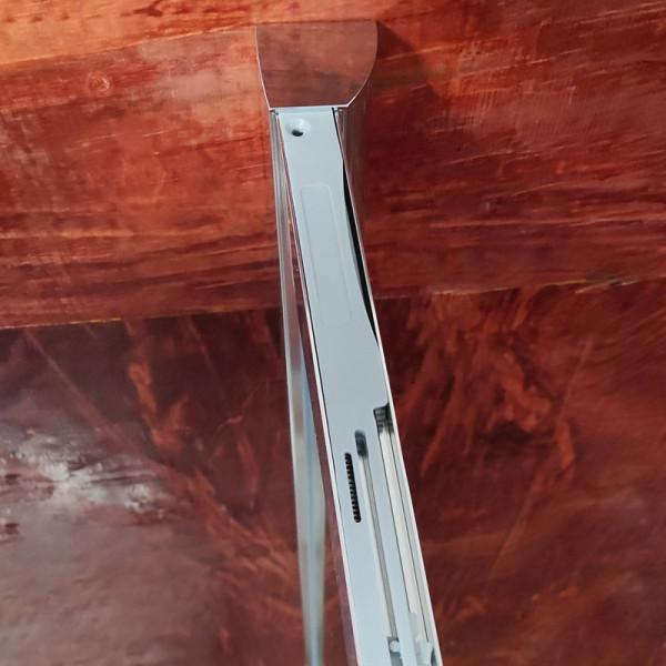 Дверь в нишу Koer SR SD05-140x200-TR-01 прозрачное стекло Easy Clean 6мм, хром (KR5406)